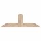 Ekena Millwork Portland Smooth Timber Gable Bracket, Douglas Fir, 48"W x 16"H x 3 1/2"D x 5 1/2"F, 8/12 Pitch GBW048X16X0406POR00SDF - alternate 1